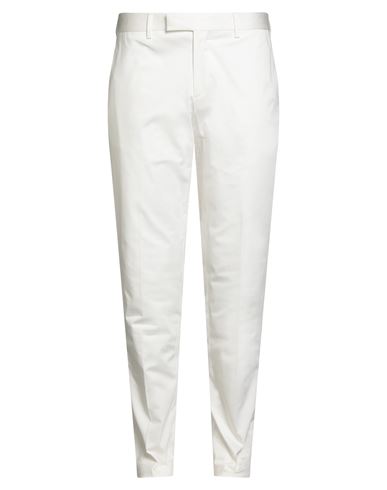 Lardini Man Pants White Size 38 Cotton, Elastane