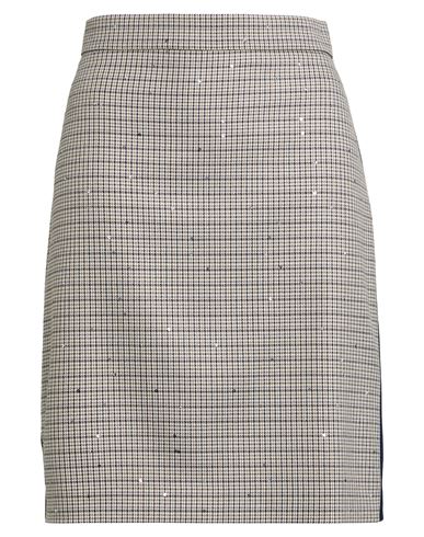 Claus Tyler Woman Mini Skirt Light Grey Size 8 Viscose, Polyester, Elastane, Metal
