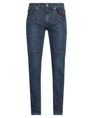 Jeckerson Man Jeans Blue Size 30 Cotton, Elastomultiester, Elastane In Blue