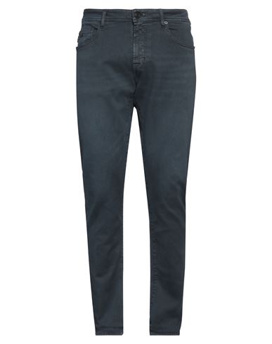 Tramarossa Man Jeans Navy Size 32 Cotton, Polyester, Elastane In Blue