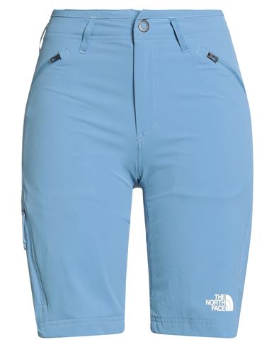 The North Face Woman Shorts & Bermuda Shorts Light Blue Size 8 Nylon, Elastane In Blue