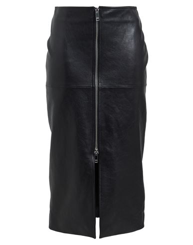 Isabel Marant Woman Midi Skirt Black Size 6 Lambskin