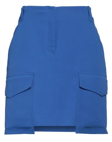 Sly010 Woman Mini Skirt Bright Blue Size 10 Polyester