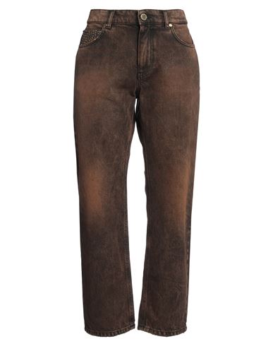 Gaelle Paris Gaëlle Paris Woman Jeans Brown Size 27 Cotton In Brown
