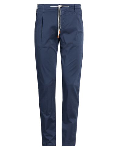 Eleventy Man Pants Navy Size 30 Cotton, Elastane In Blue