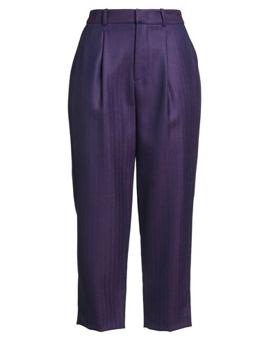 Pt Torino Woman Pants Purple Size 8 Virgin Wool