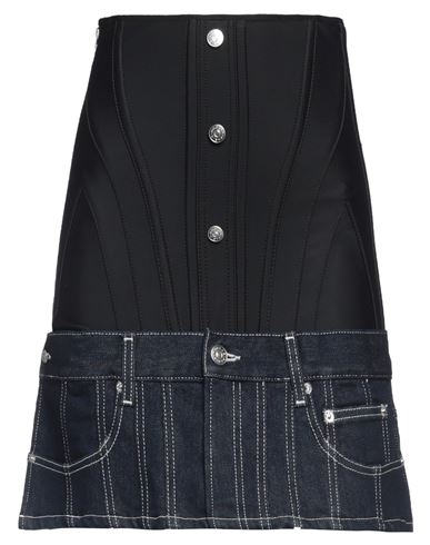 Shop Mugler Woman Mini Skirt Black Size 10 Cotton, Elastomultiester, Polyamide, Elastane