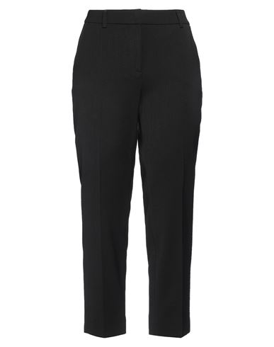 Ago E Filo Woman Pants Black Size 8 Polyester, Wool, Elastane