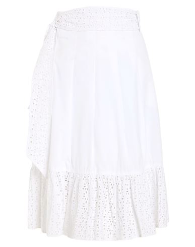 Weekend Max Mara Woman Midi Skirt White Size 12 Cotton