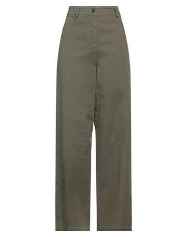 8pm Woman Jeans Military Green Size S Cotton, Elastane In Green