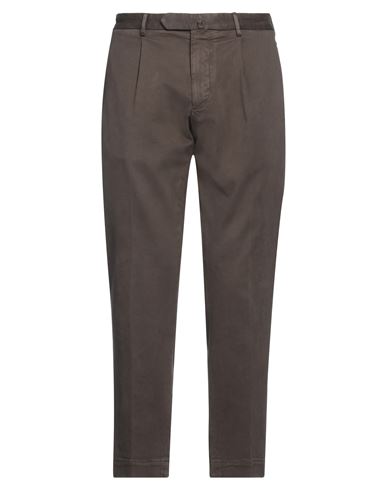 Santaniello Exclusively For Mimma Ninni Man Pants Dark Brown Size 40 Cotton, Elastane