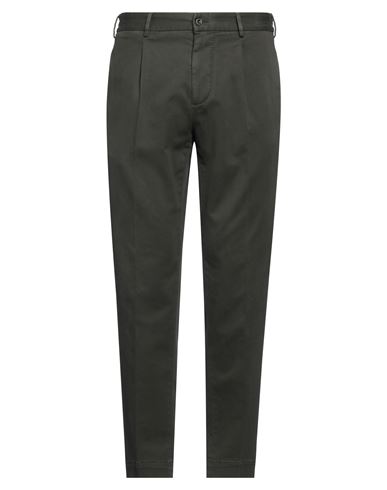 Santaniello Exclusively For Mimma Ninni Man Pants Dark Green Size 40 Cotton, Elastane In Green