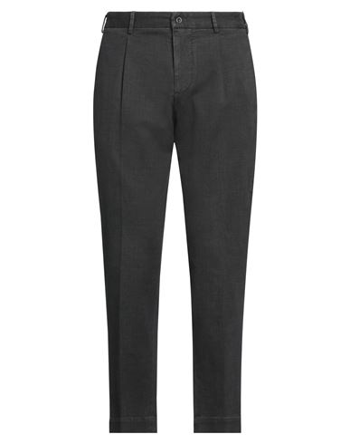 Santaniello Man Pants Dark Brown Size 40 Cotton, Elastane In Brown