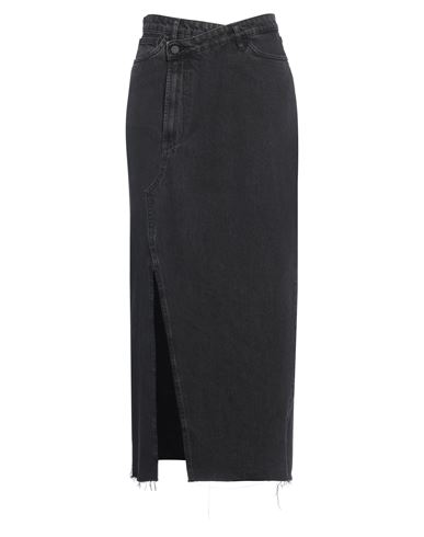 3x1 Nyc Woman Denim Skirt Black Size 28 Cotton