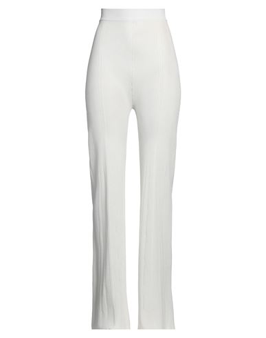 Alberta Ferretti Woman Pants Ivory Size 8 Viscose, Polyamide, Polyester, Elastane In White