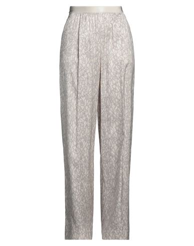 Agnona Woman Pants Ivory Size 12 Silk, Elastane