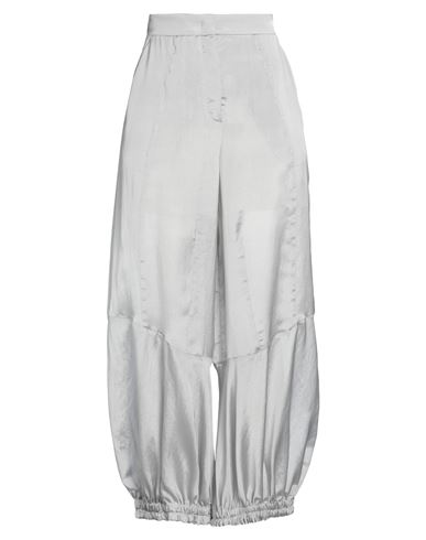 Emporio Armani Woman Pants Light Grey Size 12 Viscose, Silk