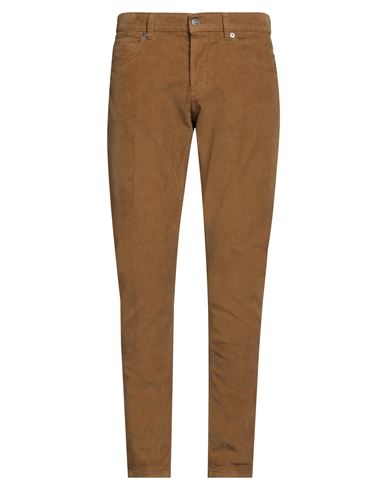 Dondup Man Pants Camel Size 35 Cotton, Elastane