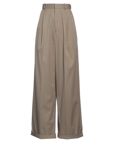 Loewe Woman Pants Khaki Size 6 Cotton, Silk, Polyester