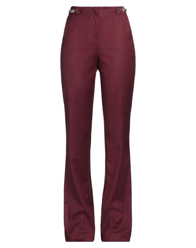 Gaelle Paris Gaëlle Paris Woman Pants Burgundy Size 4 Polyester, Viscose, Elastane