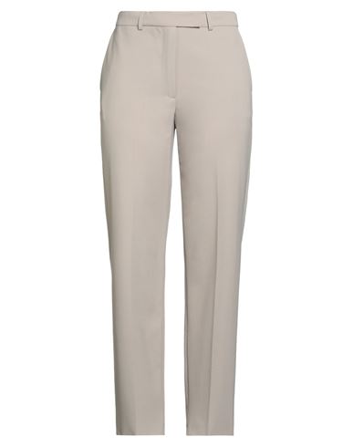 Seventy Venezia Woman Pants Beige Size 10 Polyester, Virgin Wool, Elastane In Gray