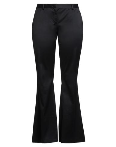 Iceberg Woman Pants Black Size 2 Cotton, Elastane
