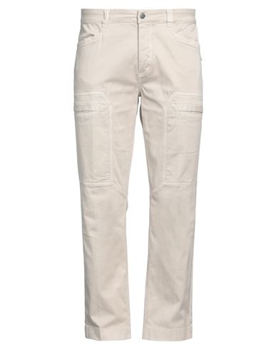Barmas Man Pants Beige Size 33 Cotton, Elastane In Gray