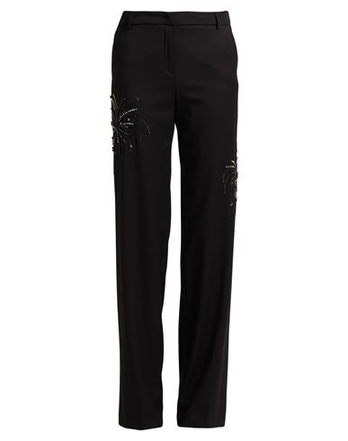 REVISE CONCEPT REVISE CONCEPT WOMAN PANTS BLACK SIZE 4 POLYESTER, VISCOSE, ELASTANE 