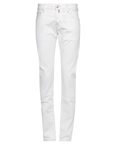Jacob Cohёn Man Pants White Size 31 Cotton, Elastane