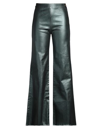 Shaft Woman Jeans Dark Green Size 29 Cotton, Polyester, Viscose, Elastane In Green