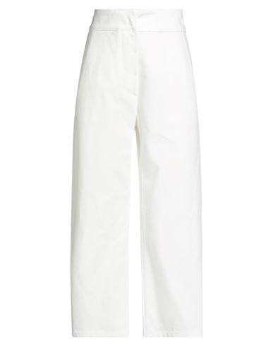 Jil Sander+ Woman Pants White Size 2 Cotton