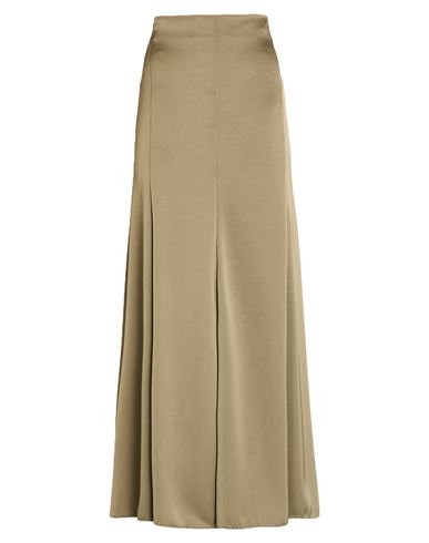 Philosophy Di Lorenzo Serafini Woman Maxi Skirt Military Green Size 8 Polyester