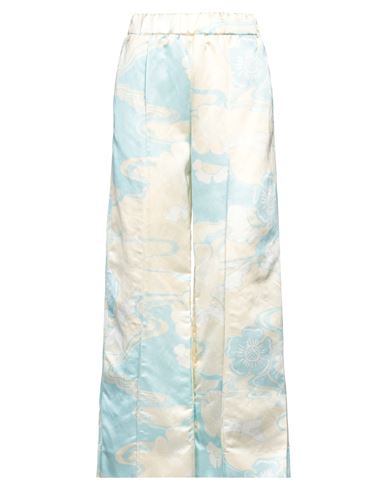 Jil Sander Woman Pants Ivory Size 32 Viscose, Linen