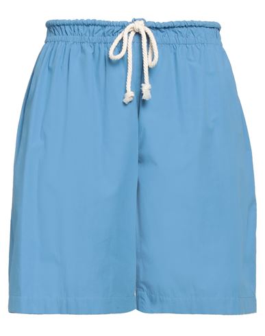 Jil Sander+ Woman Shorts & Bermuda Shorts Light Blue Size 6 Cotton