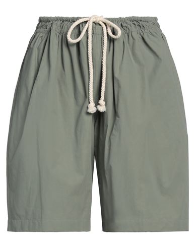 Jil Sander+ Woman Shorts & Bermuda Shorts Sage Green Size 6 Cotton