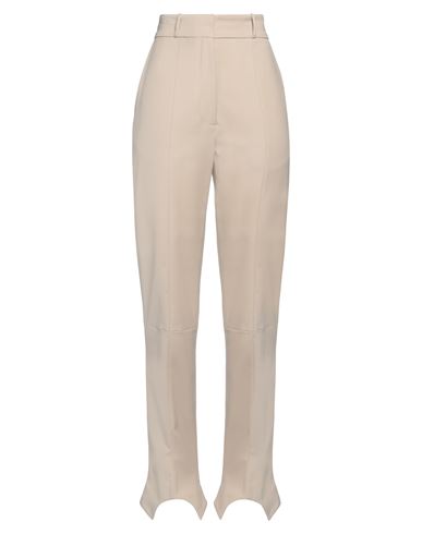 Low Classic Woman Pants Beige Size M Wool, Polyester, Polyurethane