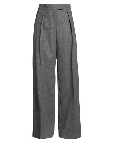 QUIRA QUIRA WOMAN PANTS GREY SIZE 6 VIRGIN WOOL, POLYAMIDE 