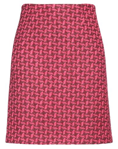 Weill Woman Mini Skirt Fuchsia Size 16 Synthetic Fibers, Cotton, Acrylic, Polyester, Virgin Wool