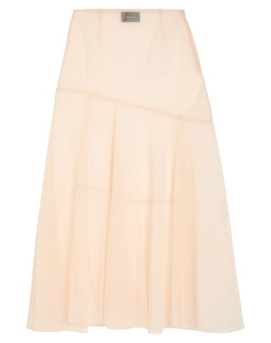 Simone Rocha Woman Maxi Skirt Beige Size 8 Polyamide In Neutral