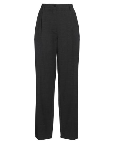 Aspesi Woman Pants Charcoal Size 6 Polyester, Virgin Wool, Elastane