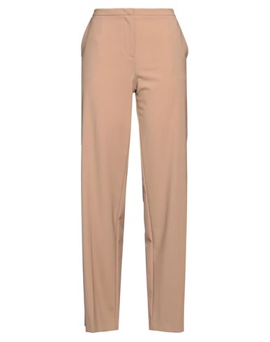 Kiltie Woman Pants Camel Size 6 Virgin Wool, Elastane