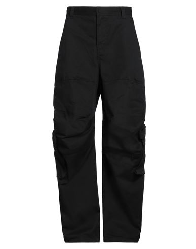 Diesel Man Pants Black Size 38 Polyester, Cotton