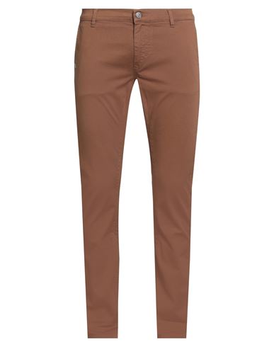 Grey Daniele Alessandrini Man Pants Brown Size 32 Cotton, Elastane