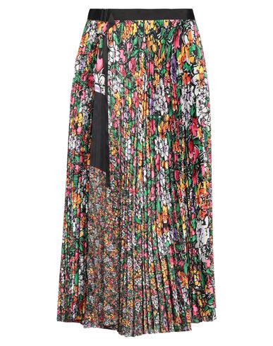 Sacai Woman Midi Skirt Black Size 2 Polyester