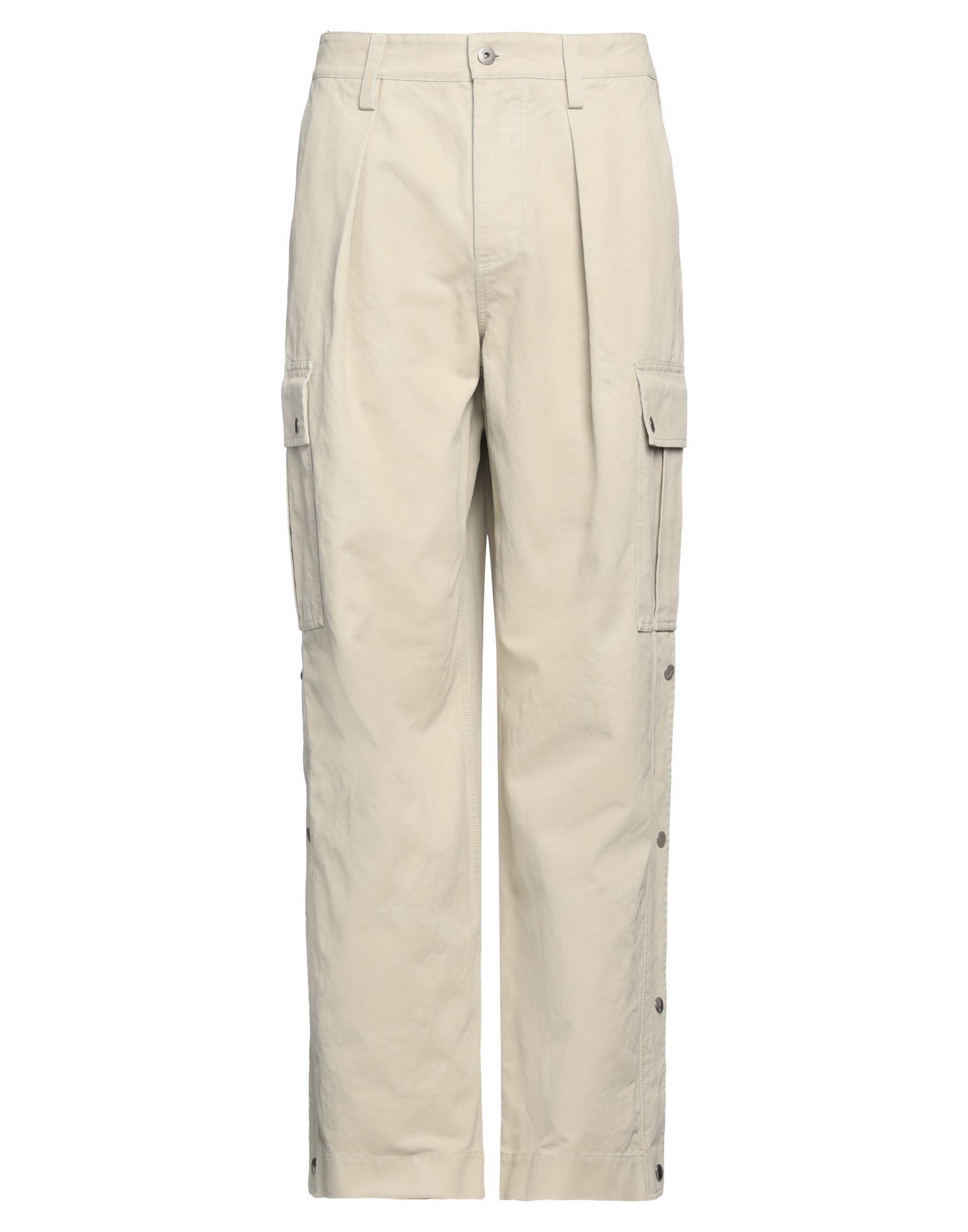 【関税込み】Burberry ベージュ ウール カーゴパンツ 242376F087001_1.jpg
