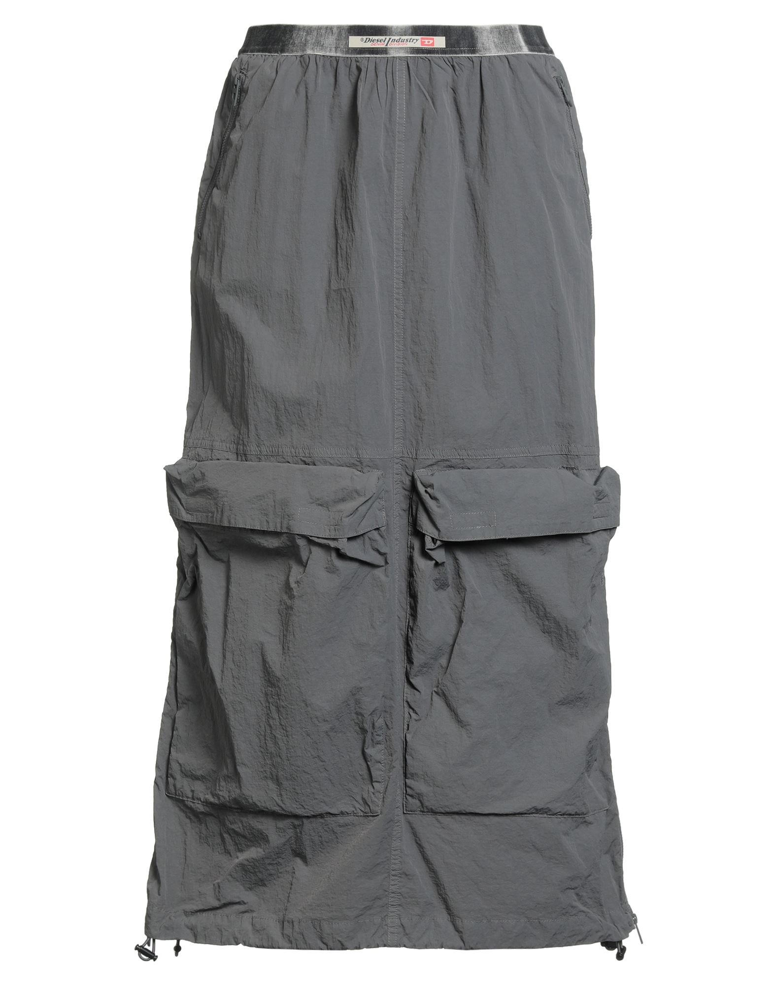 dieselディーゼルグレー フロントジッパー タイトスカート