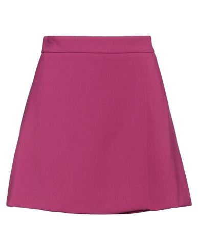 Ottod'ame Woman Mini Skirt Magenta Size 8 Polyester, Viscose, Elastane