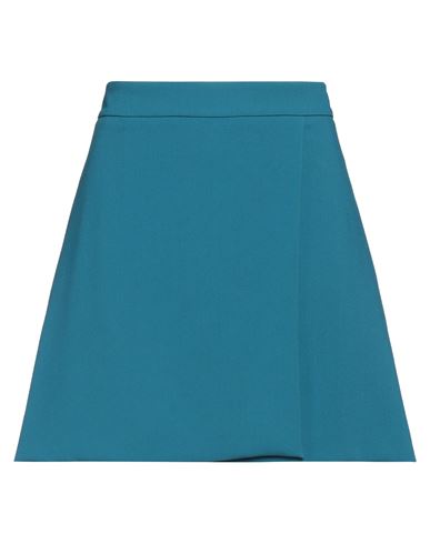 Ottod'ame Woman Mini Skirt Deep Teal Size 8 Polyester, Viscose, Elastane
