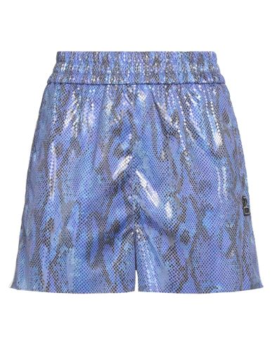 Msgm Woman Shorts & Bermuda Shorts Blue Size 4 Polyester