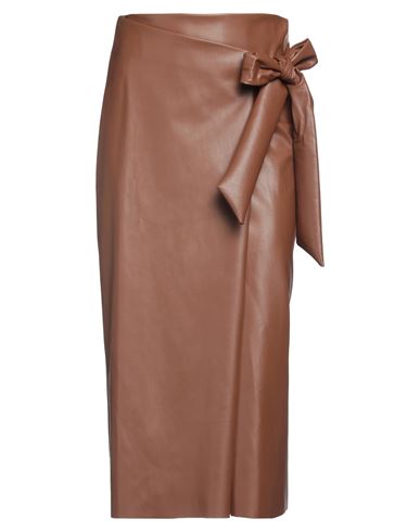Toy G. Woman Midi Skirt Brown Size Xs Polyurethane